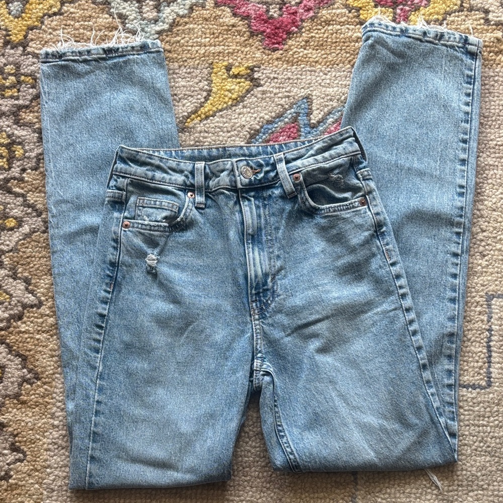 straight vintage high waist jeans